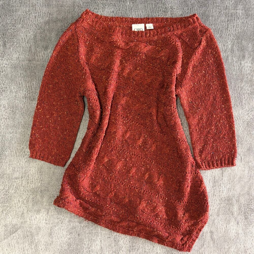 Vintage Cato Asymmetrical Knit Sweater